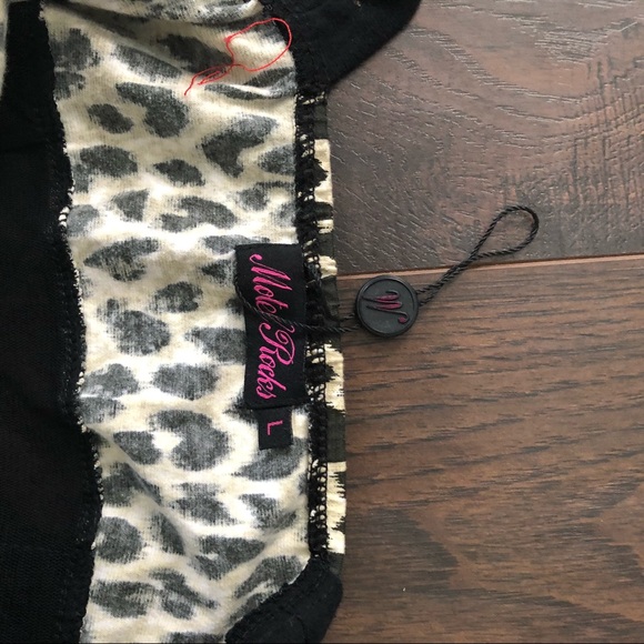Motel Rocks Erica Leopard Mini Bodycon Dress NWT - Picture 7 of 7